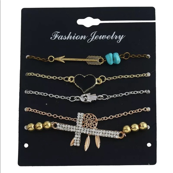 ✨ 5 piece Positive Bracelet Set 😍✨ - Picture 7 of 8